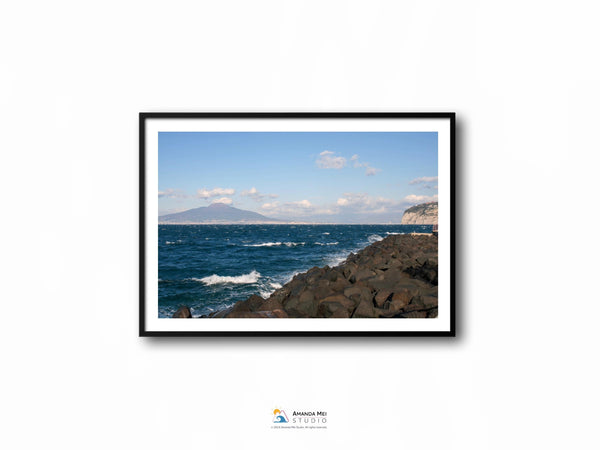 Mount Vesuvius from Sorrento - Sorrento, Italy