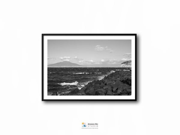 Mount Vesuvius from Sorrento - Sorrento, Italy