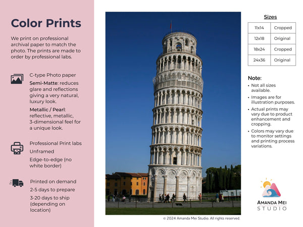 Leaning Tower of Pisa - Pisa, Italy