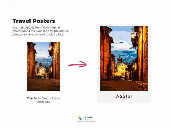 Travel Posters-4-Assisi_theprintspace Hahnemuhle Photorag, Perceptual