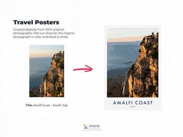 Travel Posters-2-Amalfi Coast_theprintspace Hahnemuhle Photorag, Perceptual