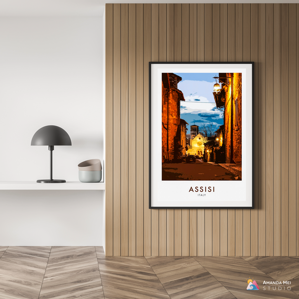 Travel Posters-4-Assisi_theprintspace Hahnemuhle Photorag, Perceptual