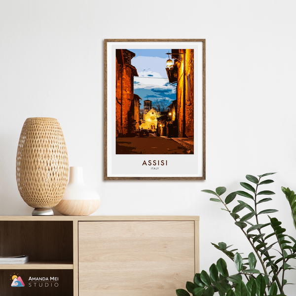 Travel Posters-4-Assisi_theprintspace Hahnemuhle Photorag, Perceptual