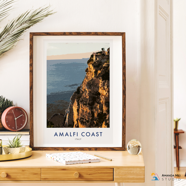 Travel Posters-2-Amalfi Coast_theprintspace Hahnemuhle Photorag, Perceptual