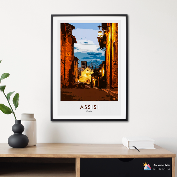 Travel Posters-4-Assisi_theprintspace Hahnemuhle Photorag, Perceptual