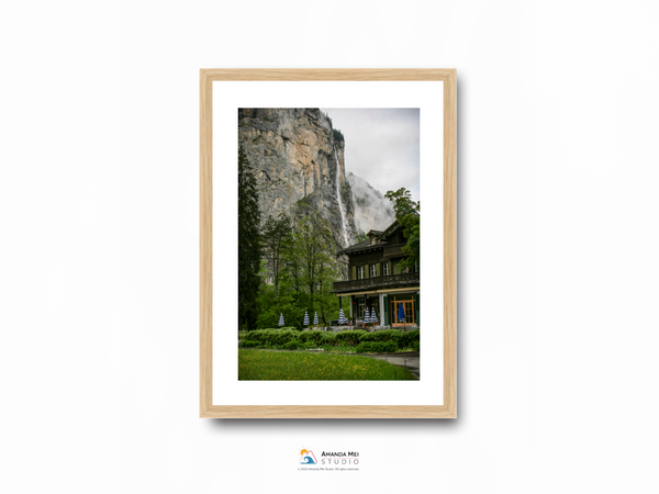 Swiss hotel below Trümmelbach Falls - Lauterbrunnen, Switzerland