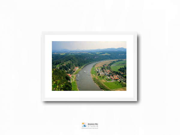 View of the Elbe River - Saxon Switzerland, Germany