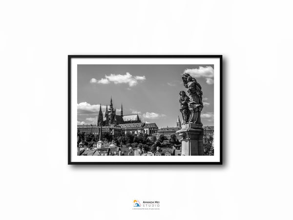 Prague Castle from Charles Bridge - Prague, Czech Republic